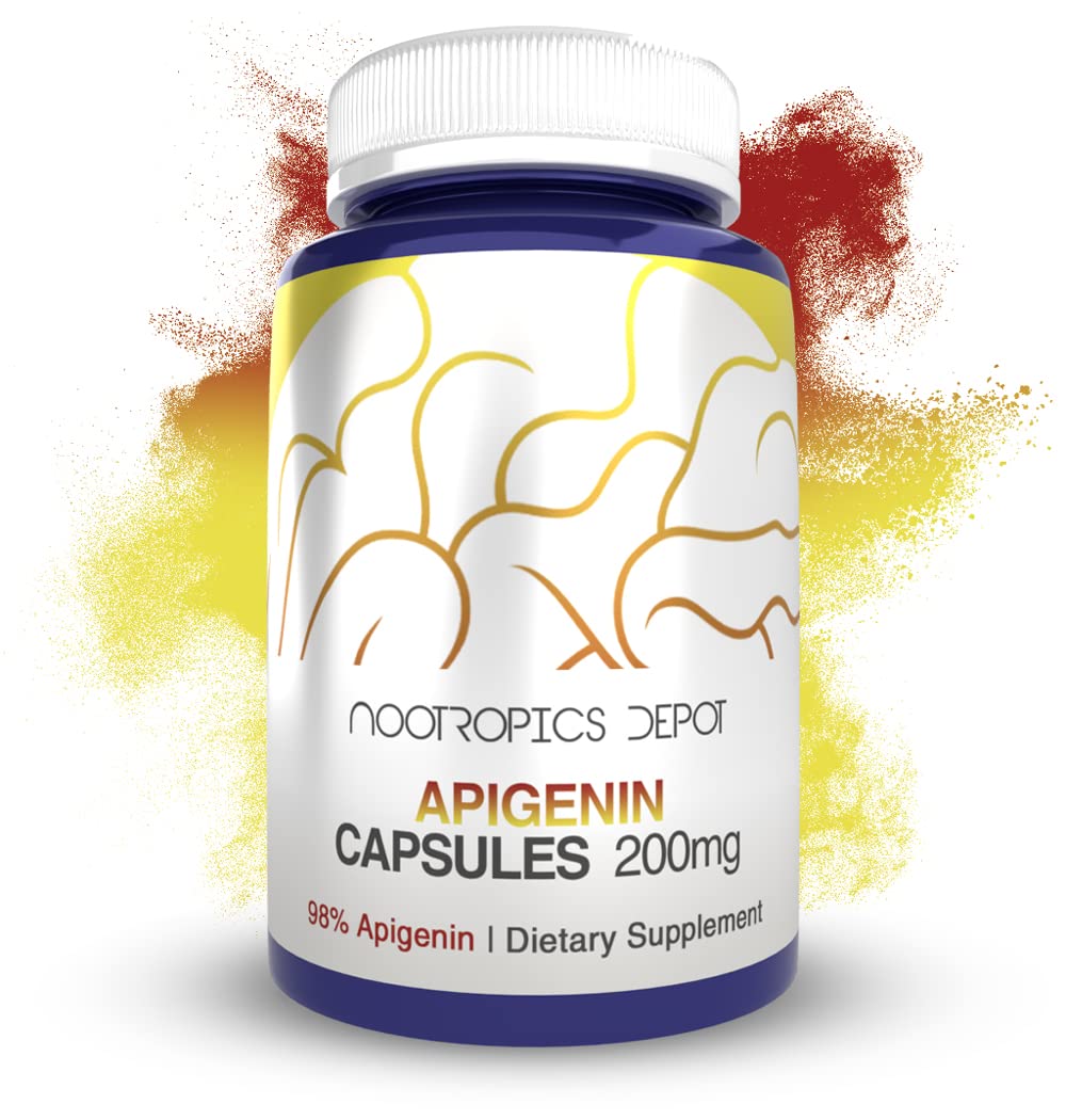 Nootropics Depot Apigenin 200mg Capsules, 30 Count