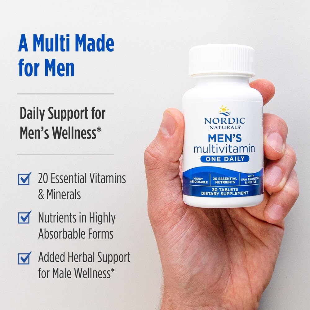 Nordic Naturals Men’s Multivitamin One Daily, 30 Tablets