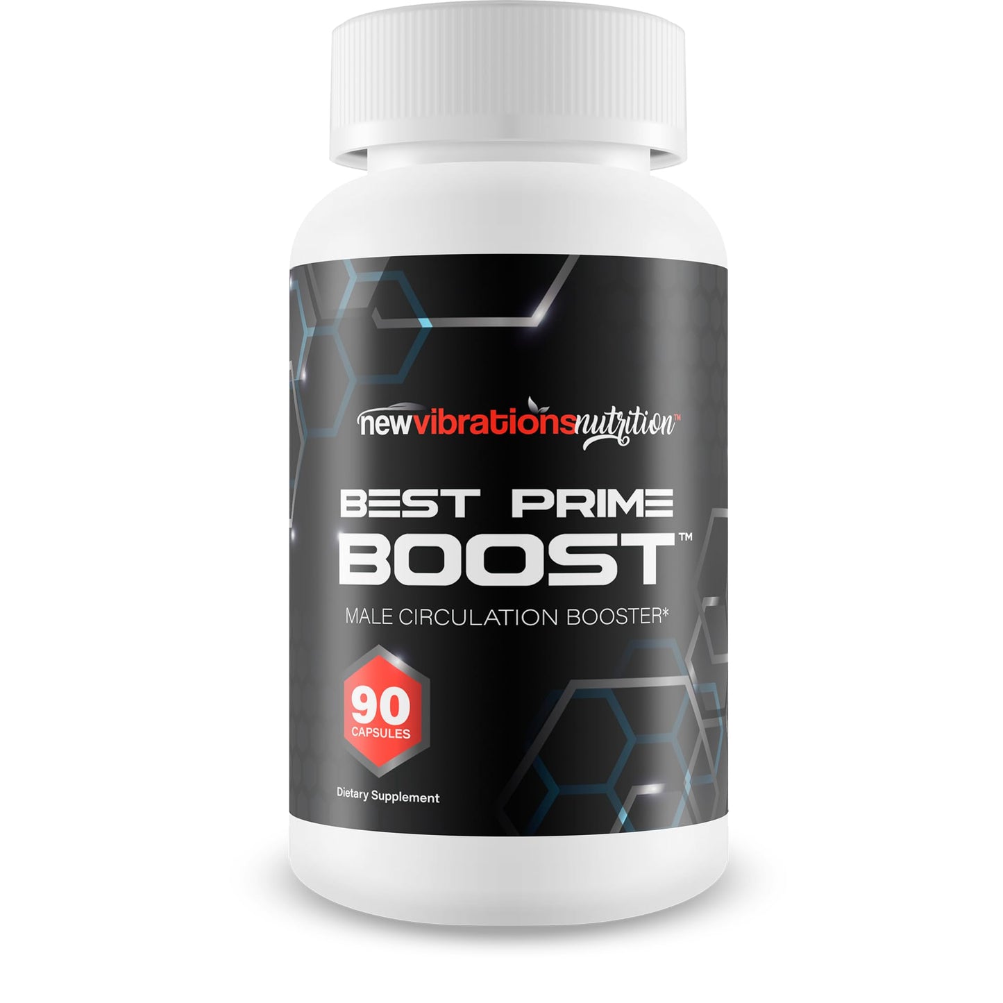 New Vibrations Nutrition Best Prime Boost Male Circulation Booster Capsule 90 Count