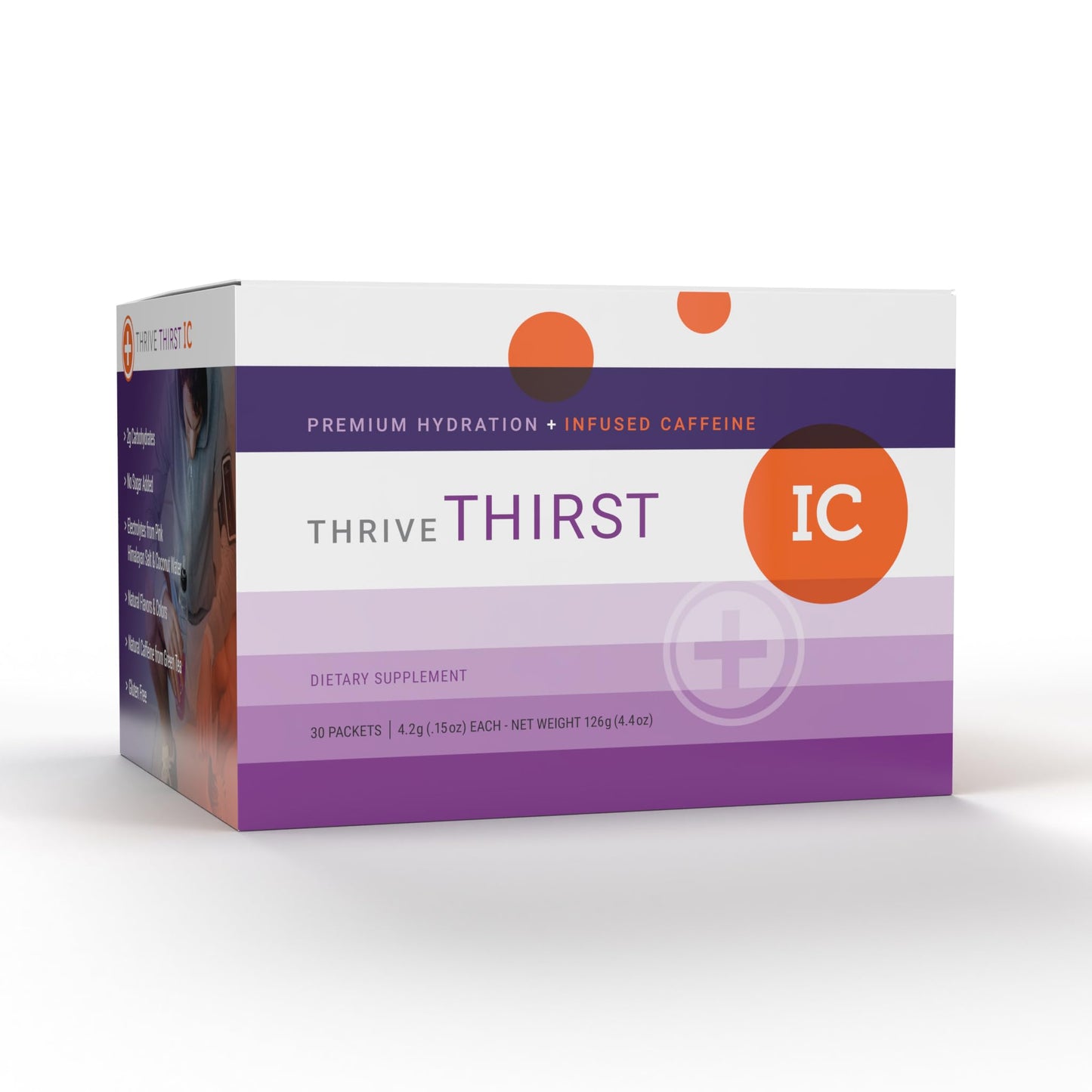 Le-Vel Thrive Thirst Electrolyte Powder with Amino Acids – Premium Hydration with Pink Himalayan Salt, Coconut, Potassium & More – 30 Pack, Grape