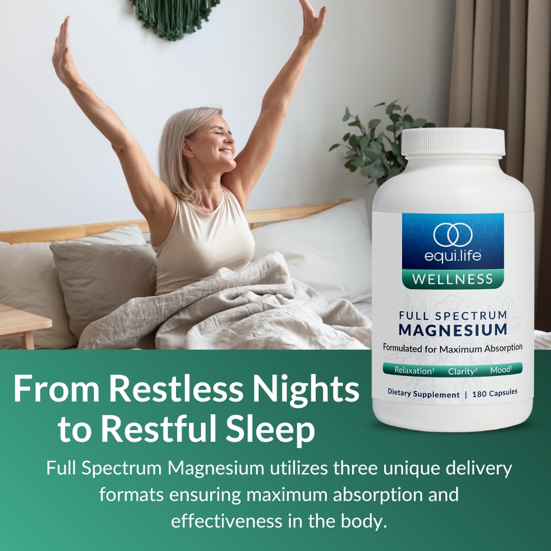 Equilife Full Spectrum Magnesium Supplement Capsule, 180 Capsules