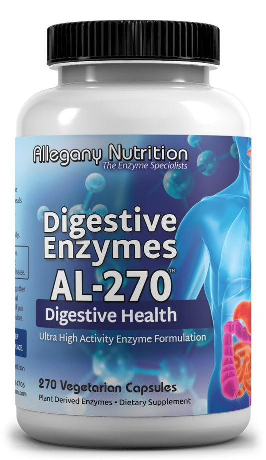 Allegany Nutrition Gluten Free Digestive Enzymes Capsule 270 Count