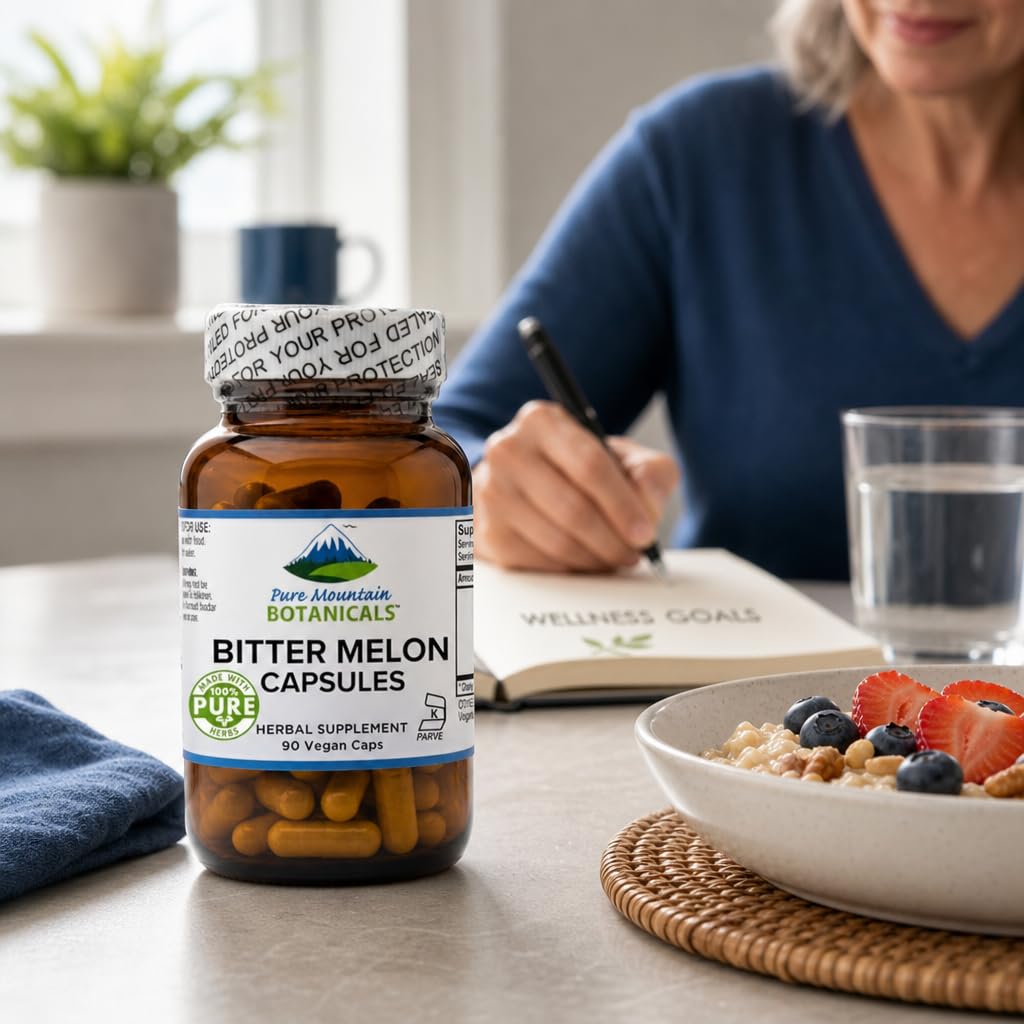 Pure Mountain Botanicals Bitter Melon Capsules 90 Count