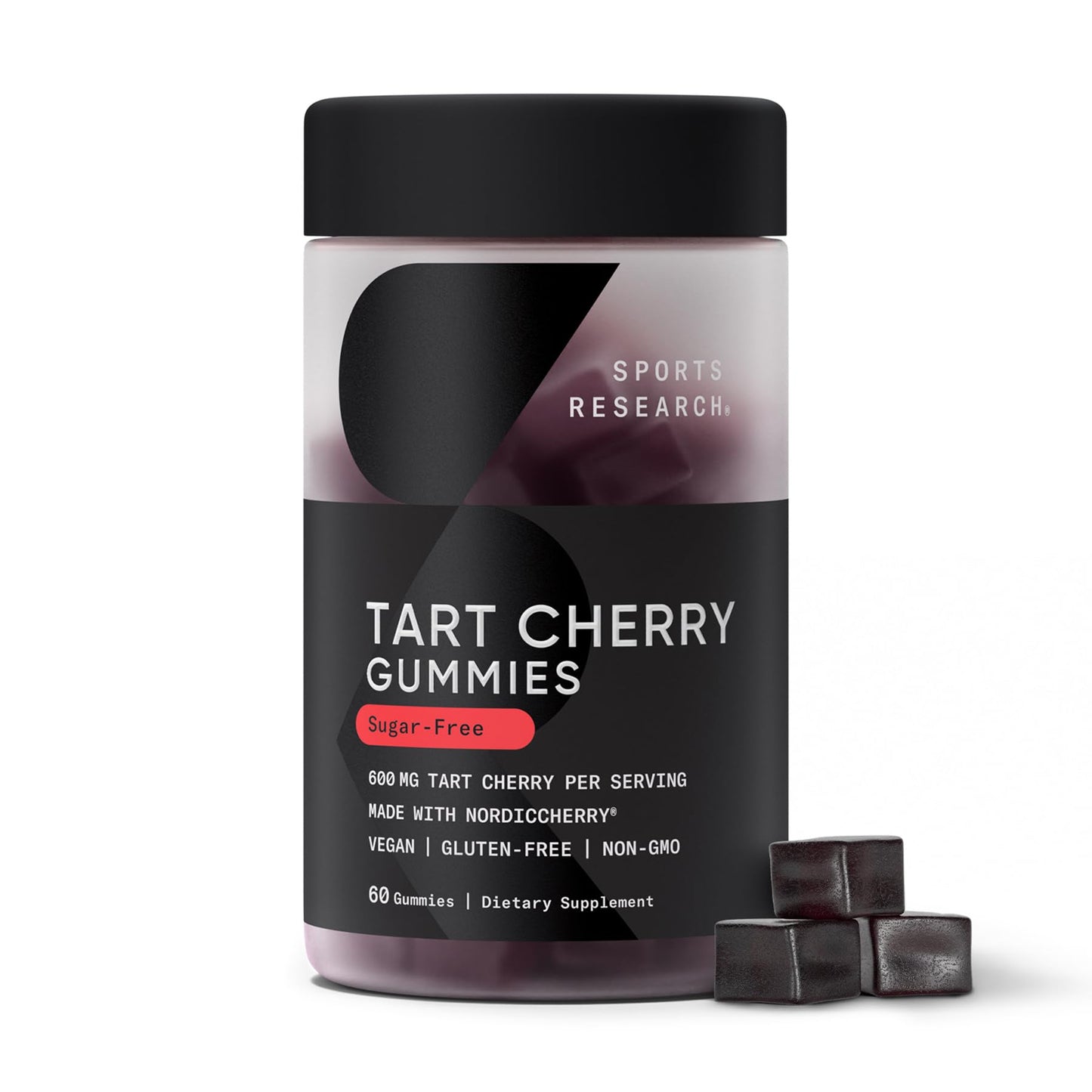 Sports Research Tart Cherry Gummy Supplements, 60 Gummies
