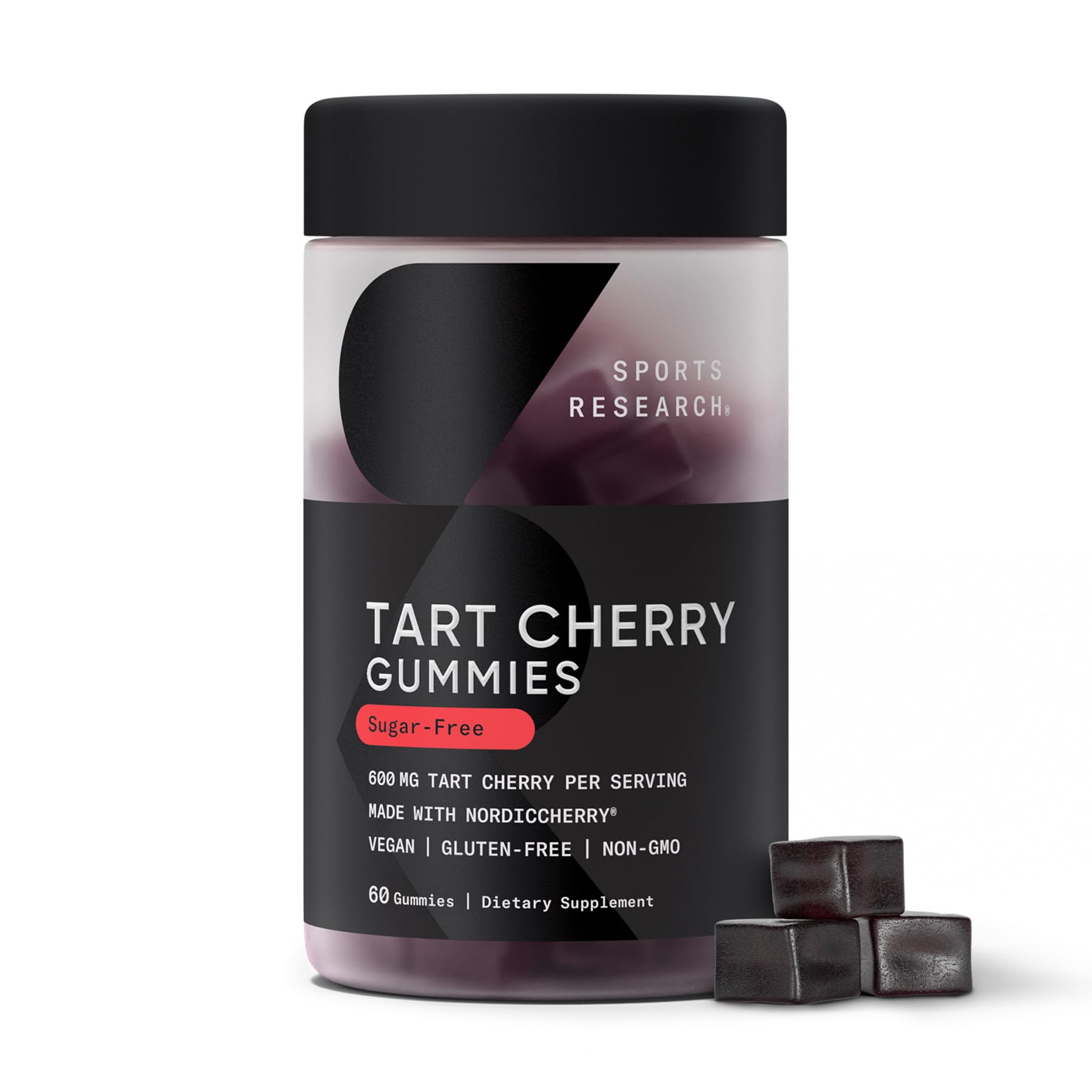 Sports Research Tart Cherry Gummy Supplements, 60 Gummies