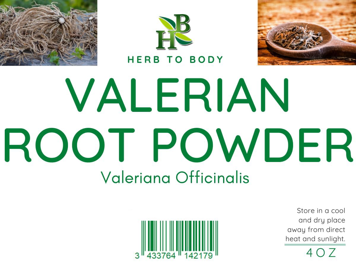 Herb To Body Valerian Root Powder, 4 oz