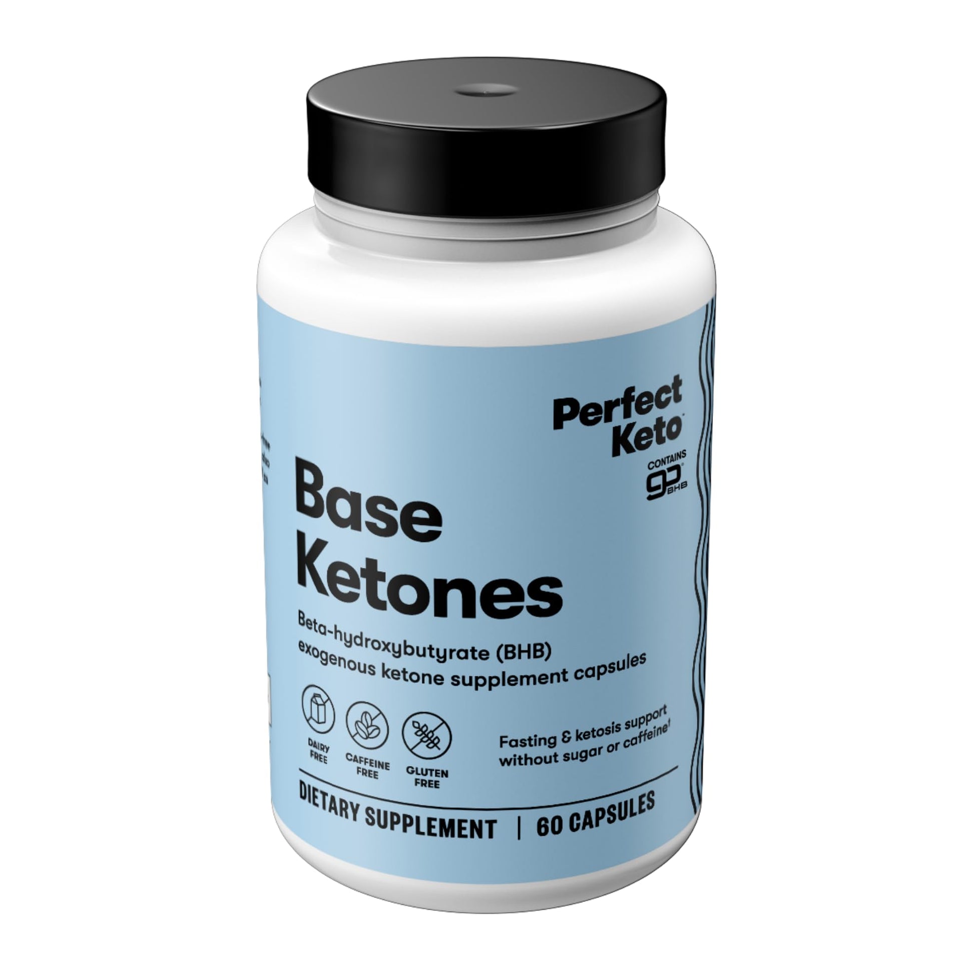 Perfect Keto Beta-Hydroxybutyrate (goBHB) Exogenous Ketones Capsules, 60 Capsules