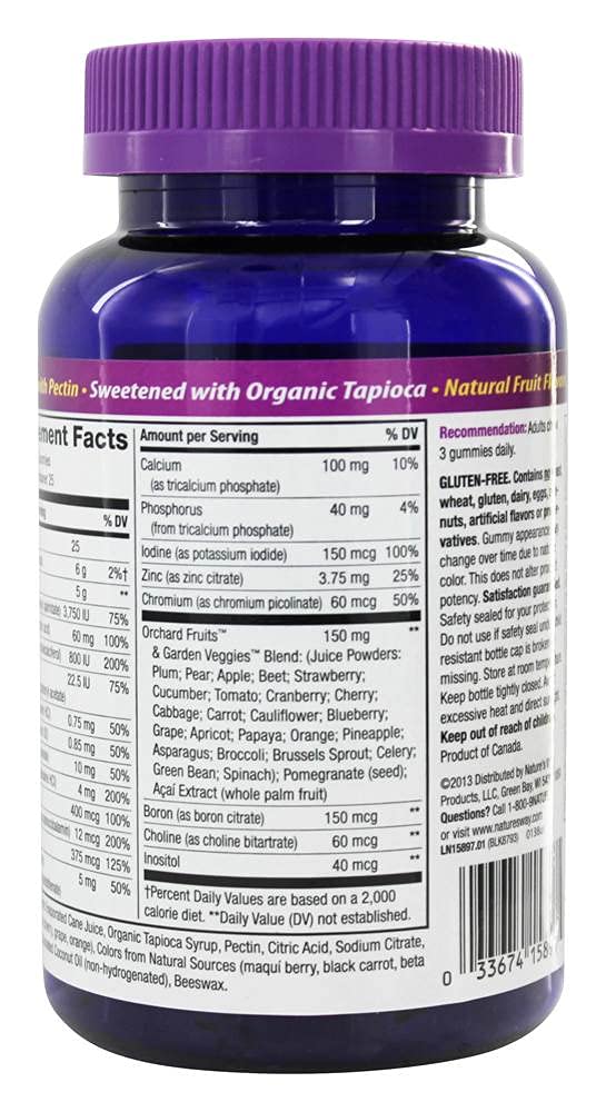 Nature's Way Alive! Women's Gummy Vitamins Fruit, 75 Gummies
