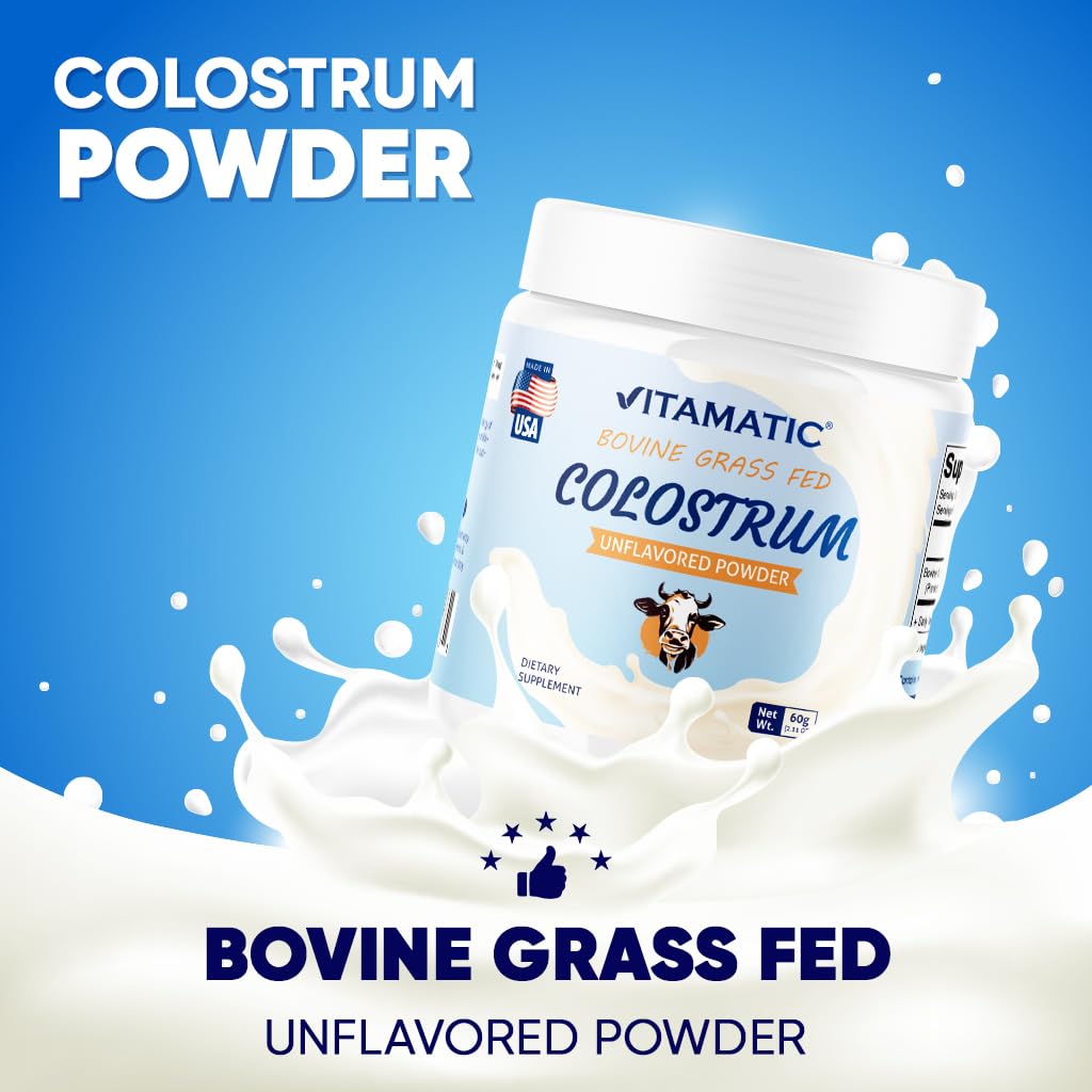 Vitamatic Bovine Colostrum 30% IgG Powder, 2.32 oz