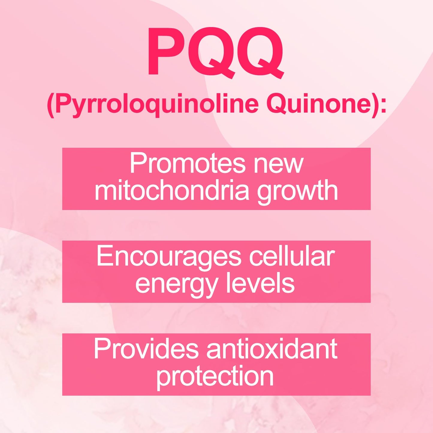 JulyDeer PQQ Supplement 20mg (Pyrroloquinoline Quinone) for Hair and Skin, 60 Capsules