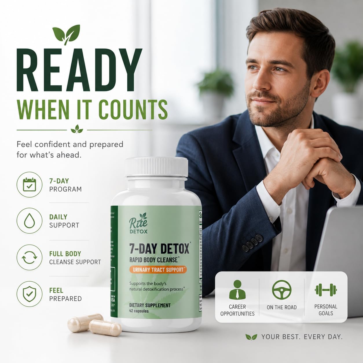 RiteDetox Detox and Cleanse Capsule 42 Count