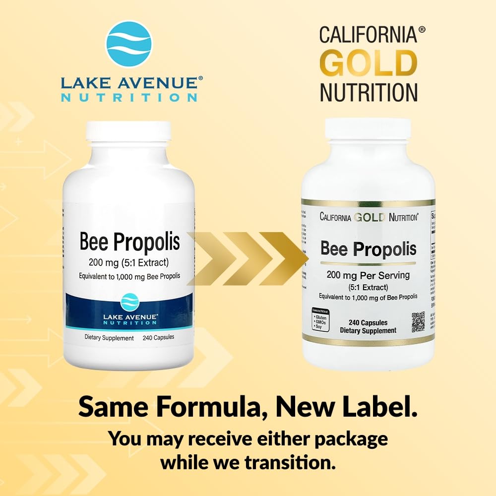 Lake Avenue Bee Propolis 1000 mg Capsule 240 Count