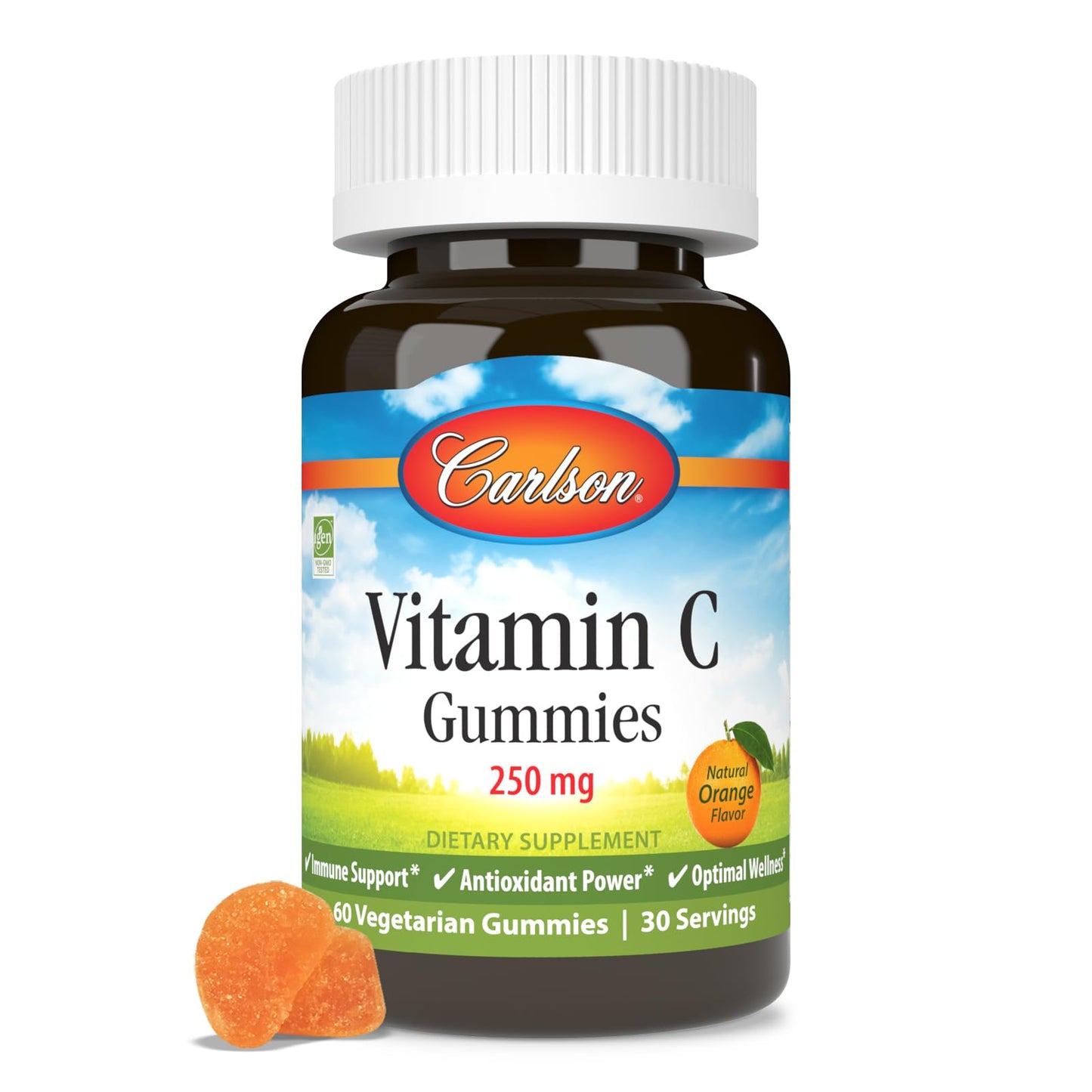 Carlson Vitamin C Gummies 250 mg, 60 Count