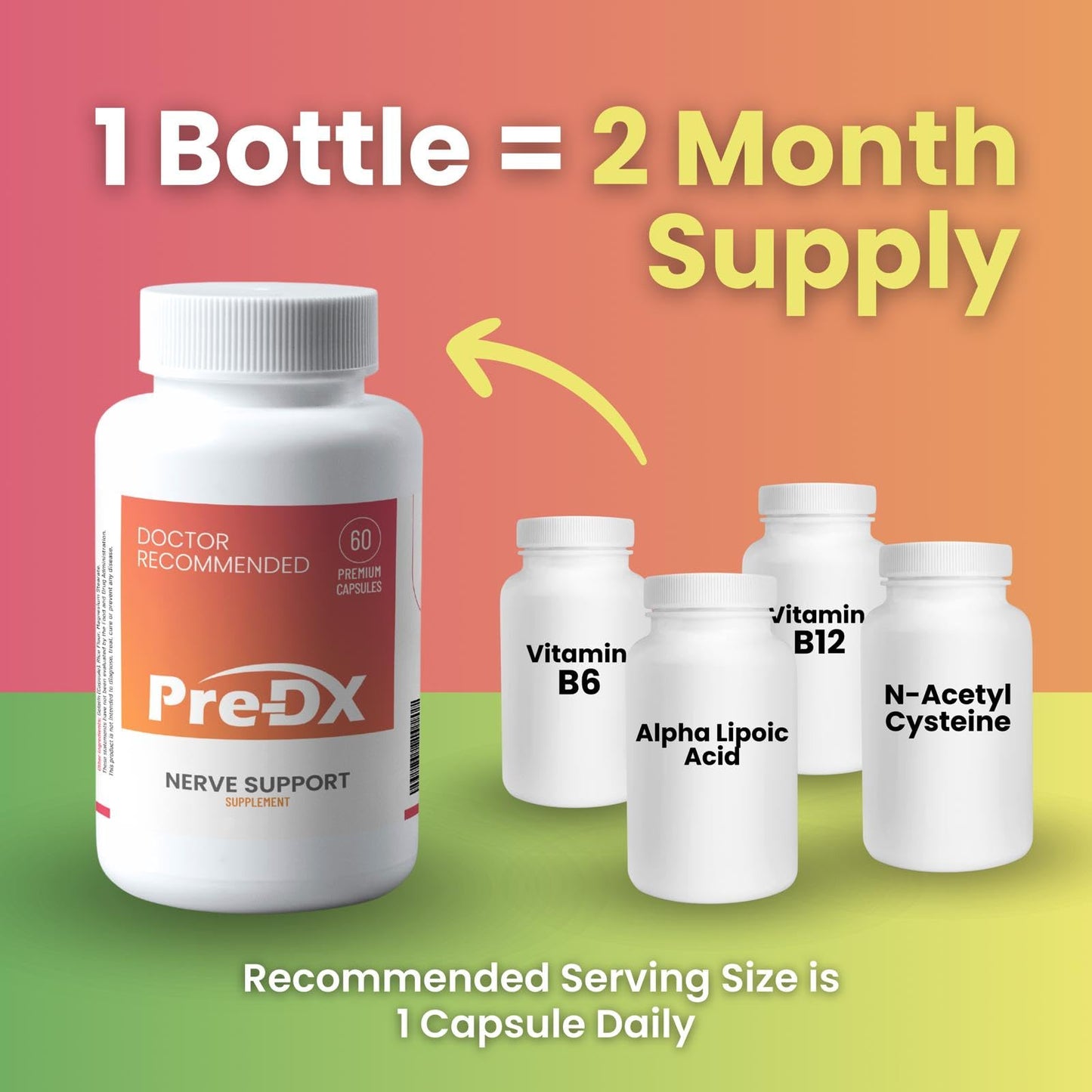 Pre-DX Nerve Support Multivitamin 60 Capsules