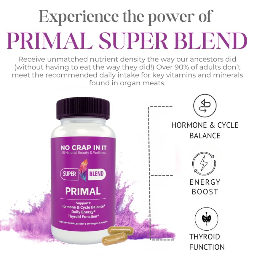 No Crap In It Primal Beef Organ Capsules 60 Capsules