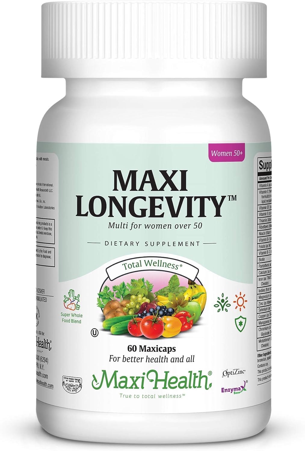 Maxi Health Women's Multivitamin 50 Plus Capsules 60 Count