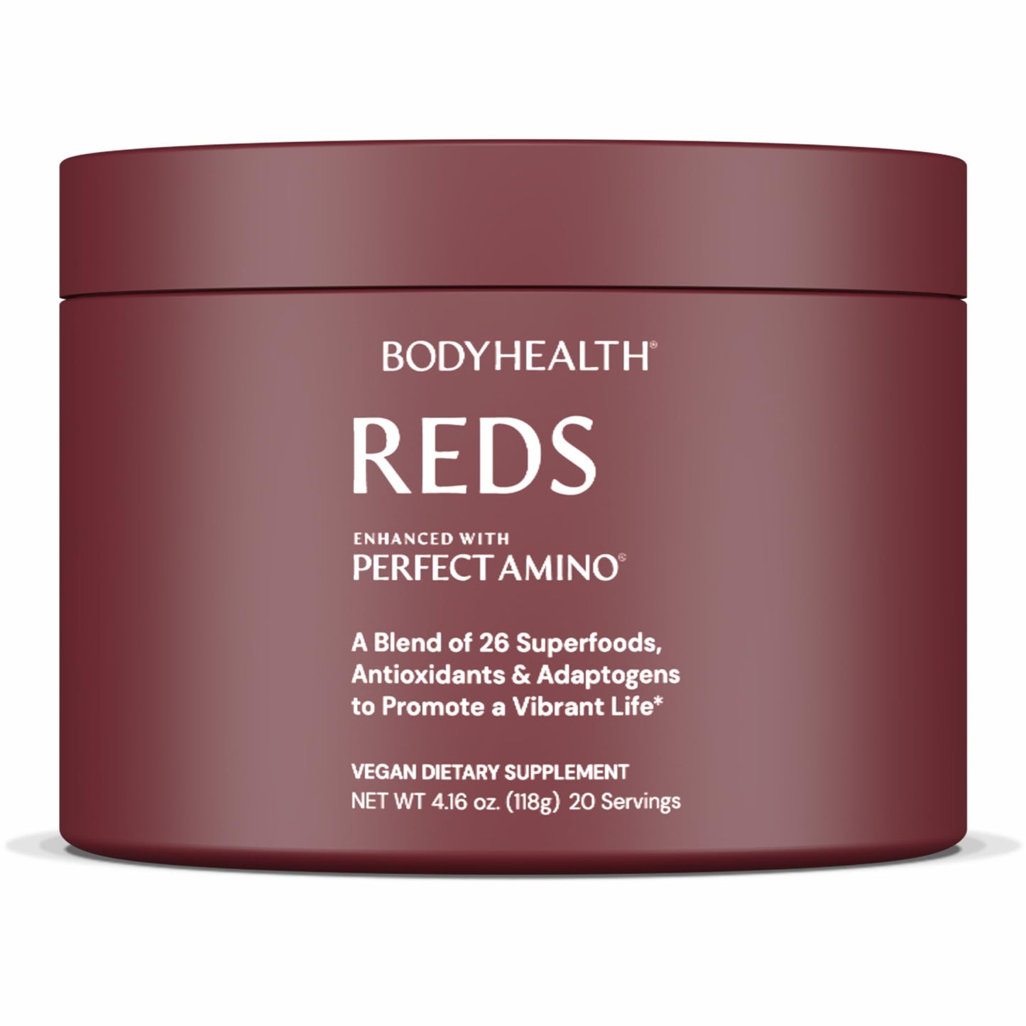 BodyHealth Reds Enhanced with PerfectAmino Daily Superfood Smoothie Powder, 6.24 oz