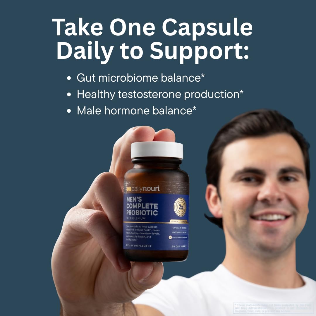 Daily Nouri Probiotics for Men Capsule 30 Count