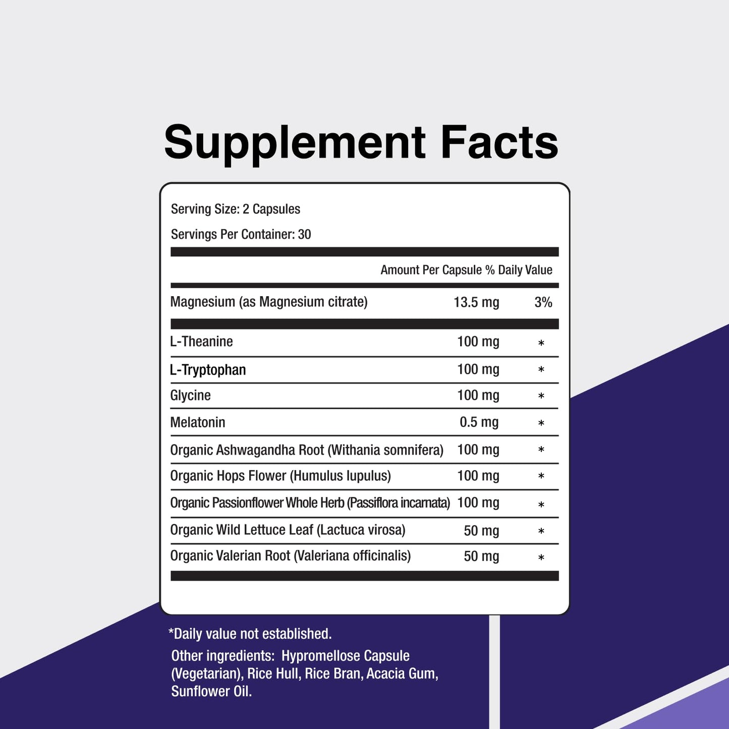 Vitamin Support SleepSupport Natural Sleep Aid 60 Capsules