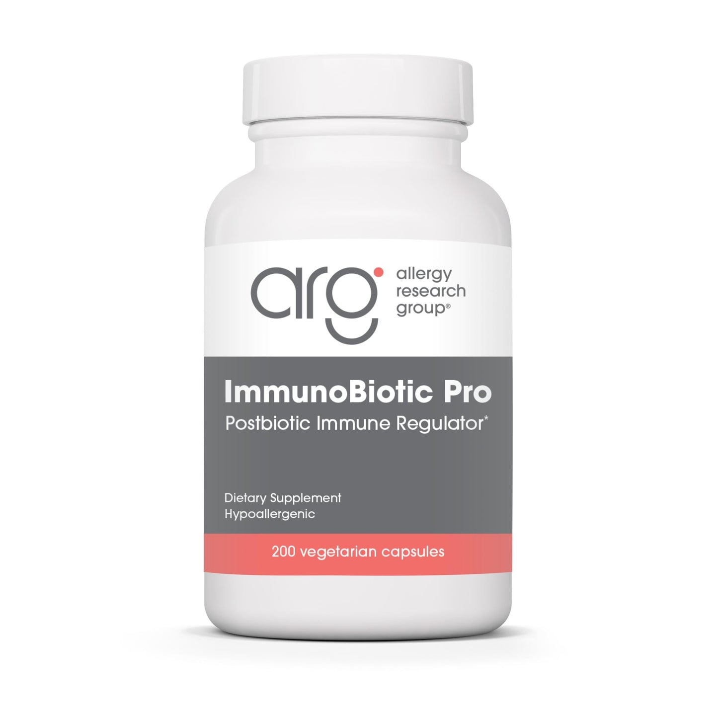 Allergy Research Group ImmunoBiotic Pro - Supports Immune System & Gut Barrier Function - Postbiotic Immune Regulator with Lactobacillus Rhamnosus Lysate Capsules 200