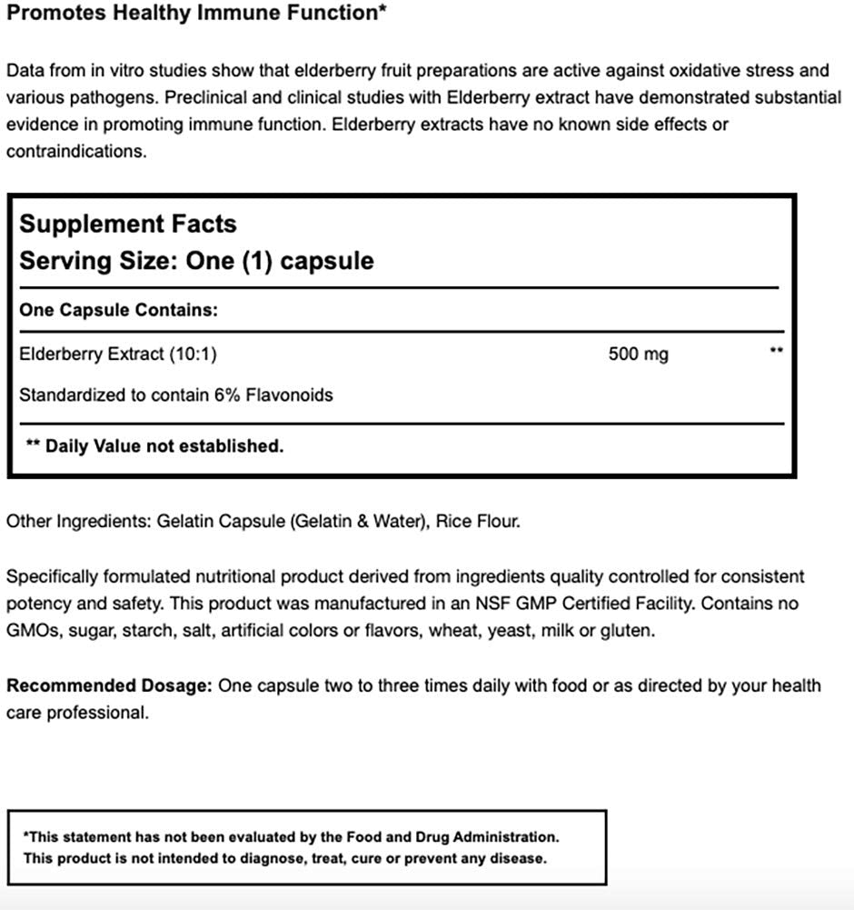 PROGENA Meditrend Elderberry Extract 90 Capsules