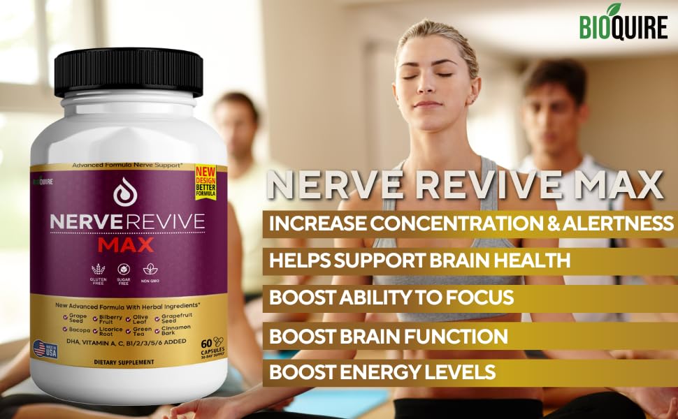 BIOQUIRE Nerve Revive Max Capsule 120 Capsules