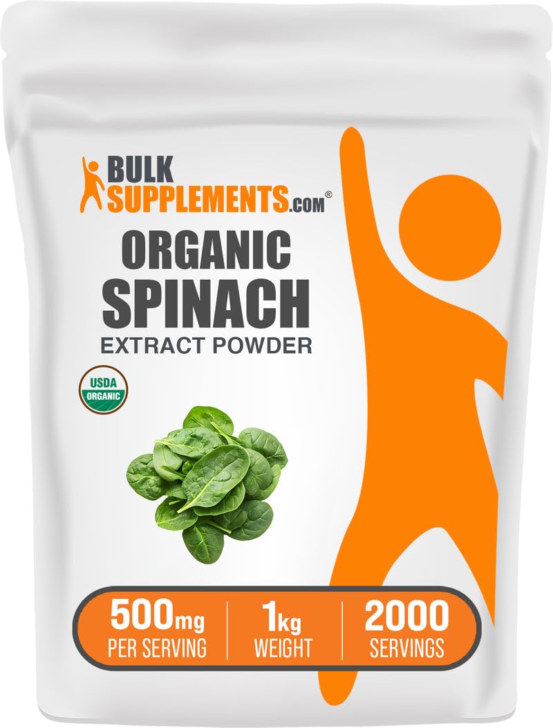 BulkSupplements Organic Spinach Extract Powder 35.2 Ounces