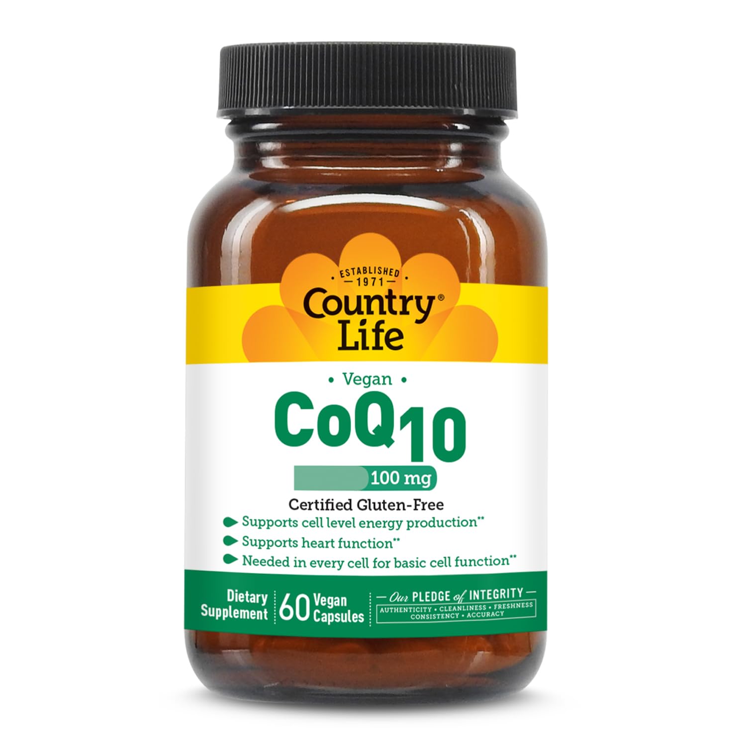 Country Life Simply CoQ10 100mg Capsule, 60 Count
