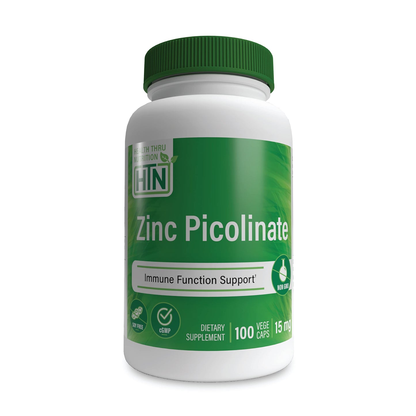 Health Thru Nutrition Zinc Picolinate 75mg 15mg Elemental Zinc Capsule, 100 Count