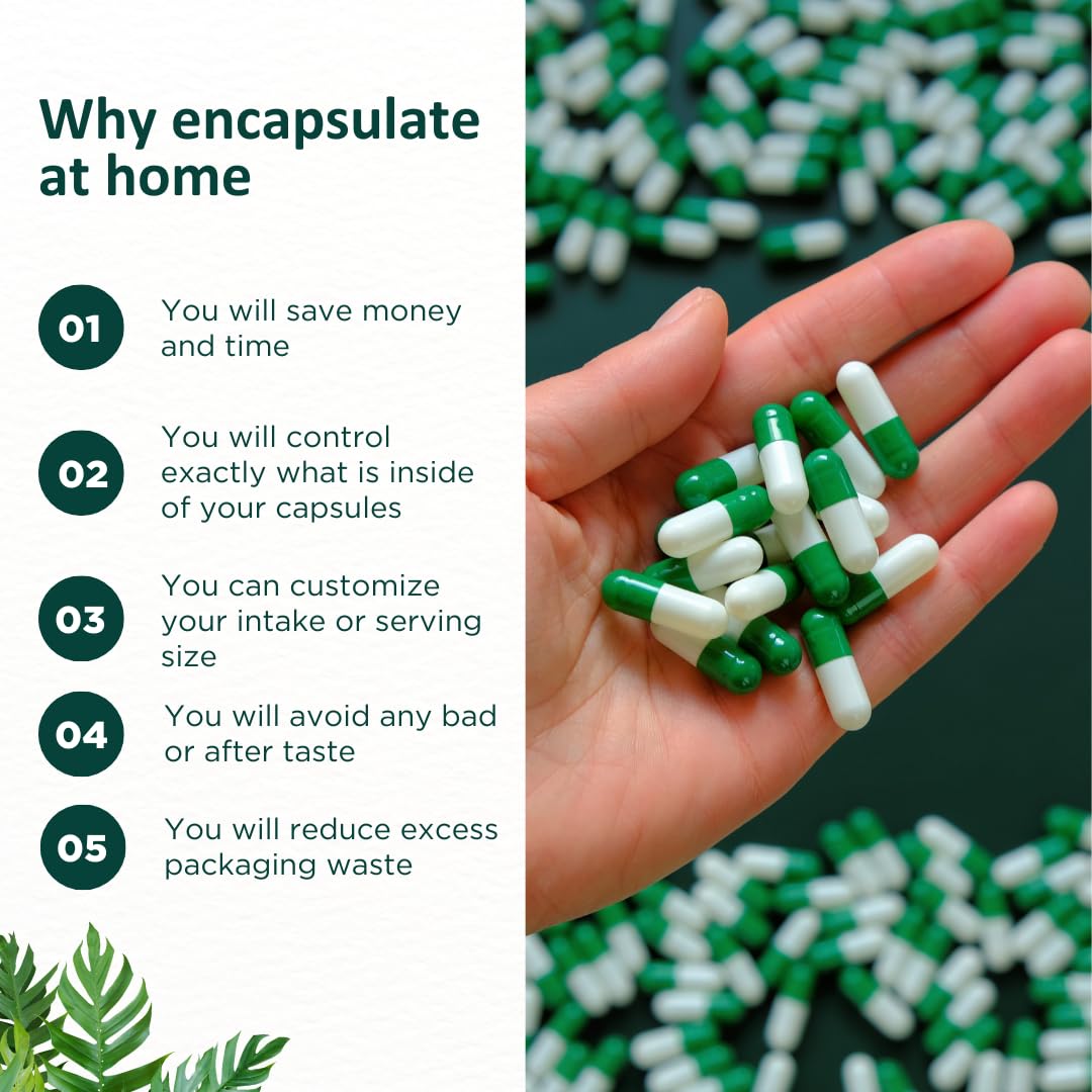 Capsule Depot Clear Empty Capsules Size 1, 100 Count