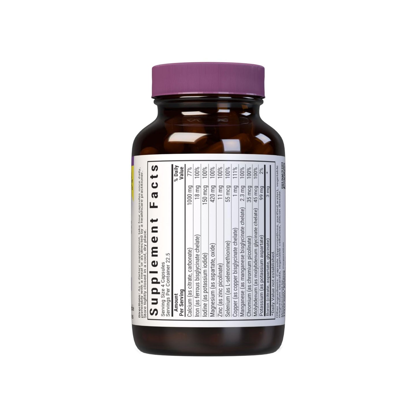 BlueBonnet Multi Minerals Plus Boron Vegetarian Capsules, 90 Count