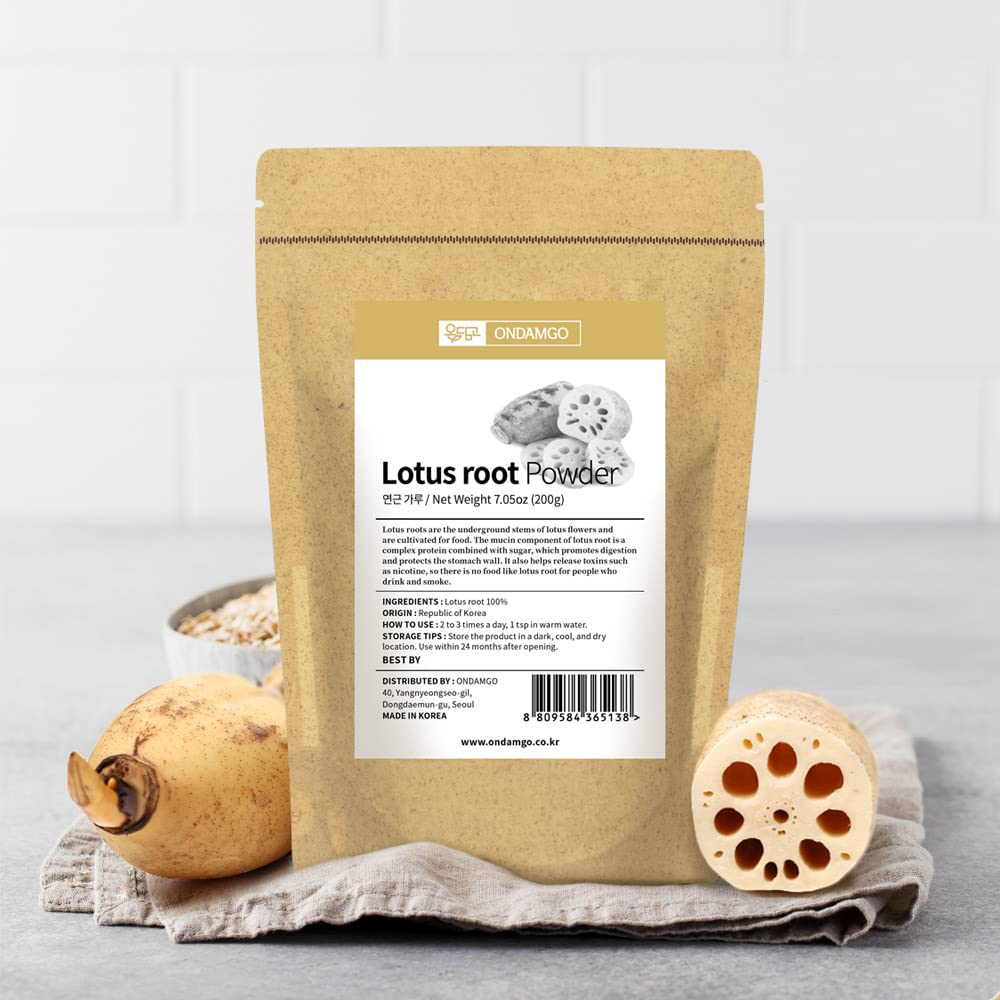 ONDAMGO Korean Natural Lotus Root Powder 7.05 oz