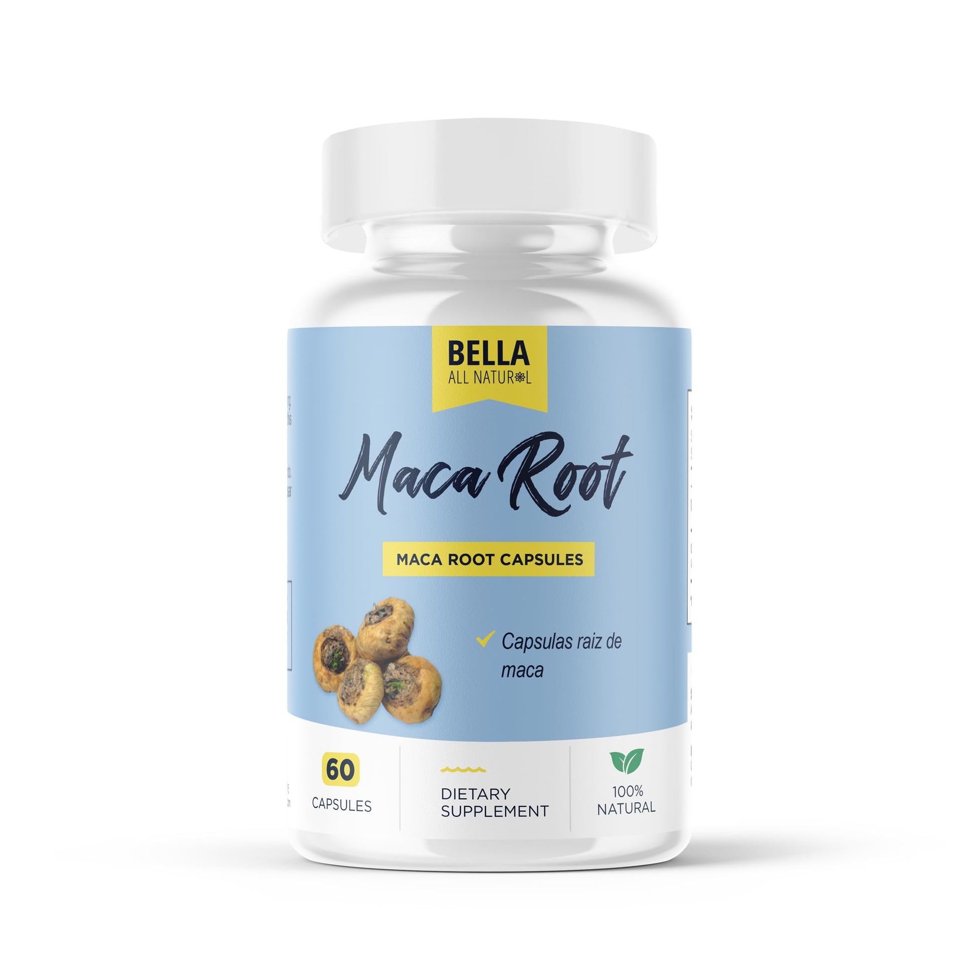Bella All Natural Maca Root Capsules 60 Count
