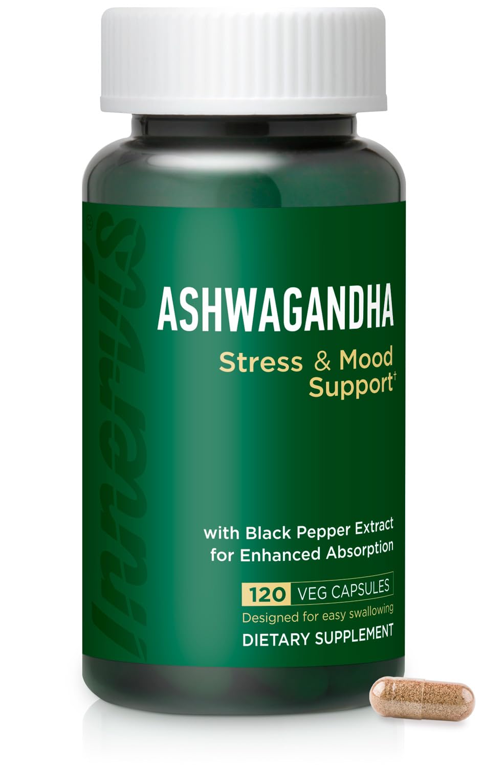 INNERVISNUTRITION Ashwagandha 500mg Capsule, 120 Veggie Capsules