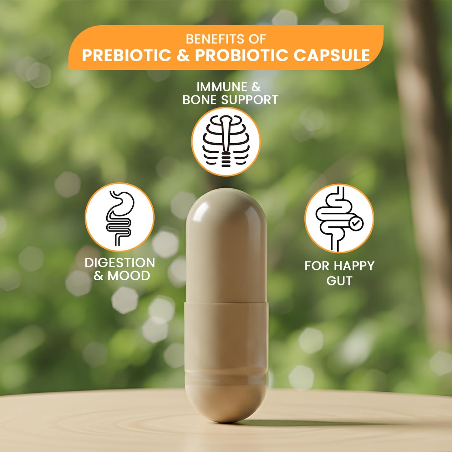 HELLO HEALTH Daily Probiotic for Women, Men + Kids Capsule 60 Count
