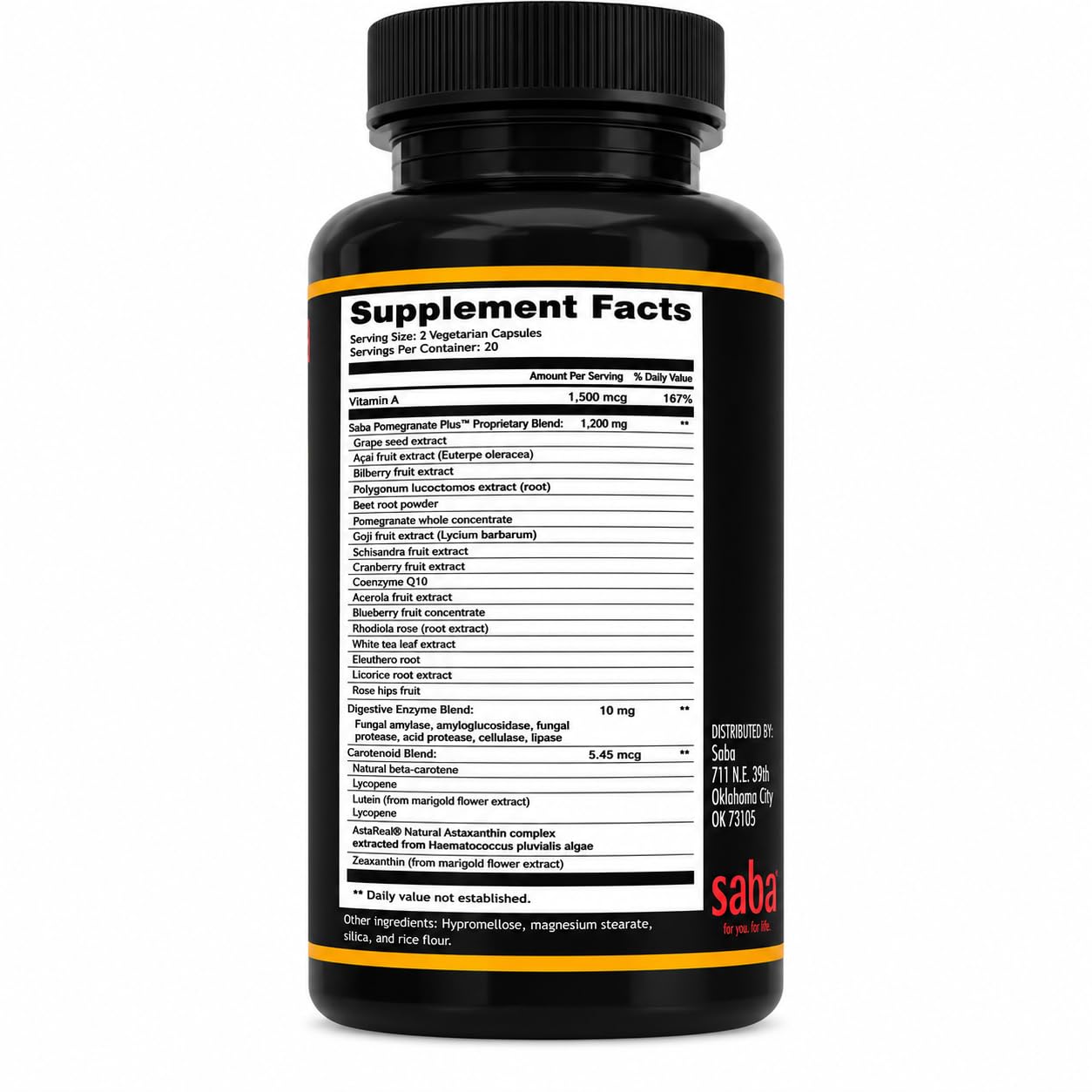 Saba Pomegranate Plus Capsule, 60 Capsules