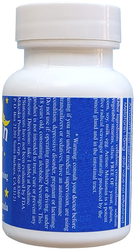 SterlingHealth Melatonin 10mg Quick Dissolve Vegan Super Strength Tablet, 500 Count