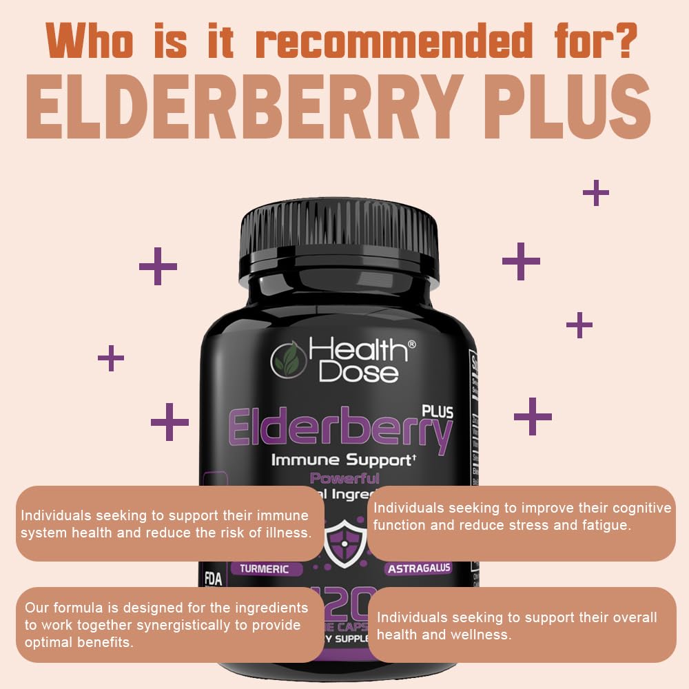 Health Dose Elderberry Plus 240 Capsules