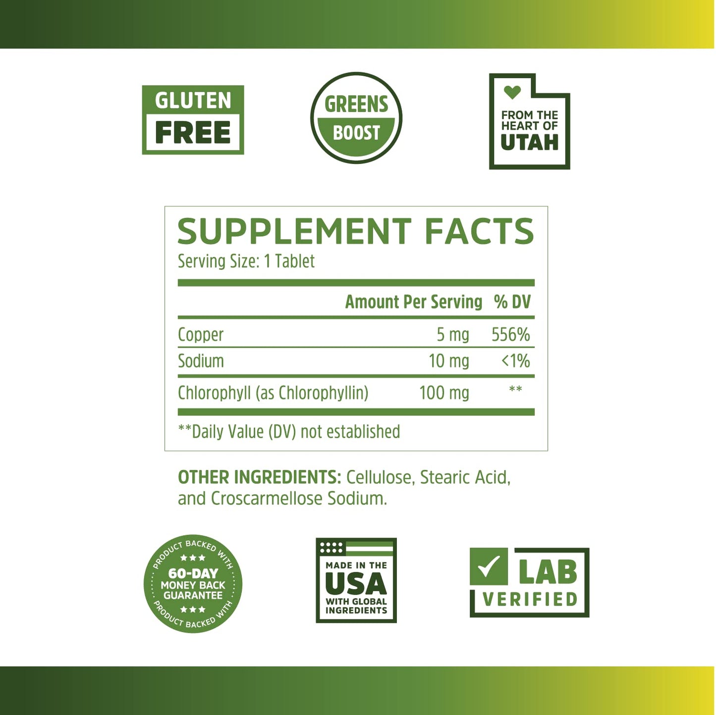 ZHOU Chlorophyll Tablets 90 Tablets