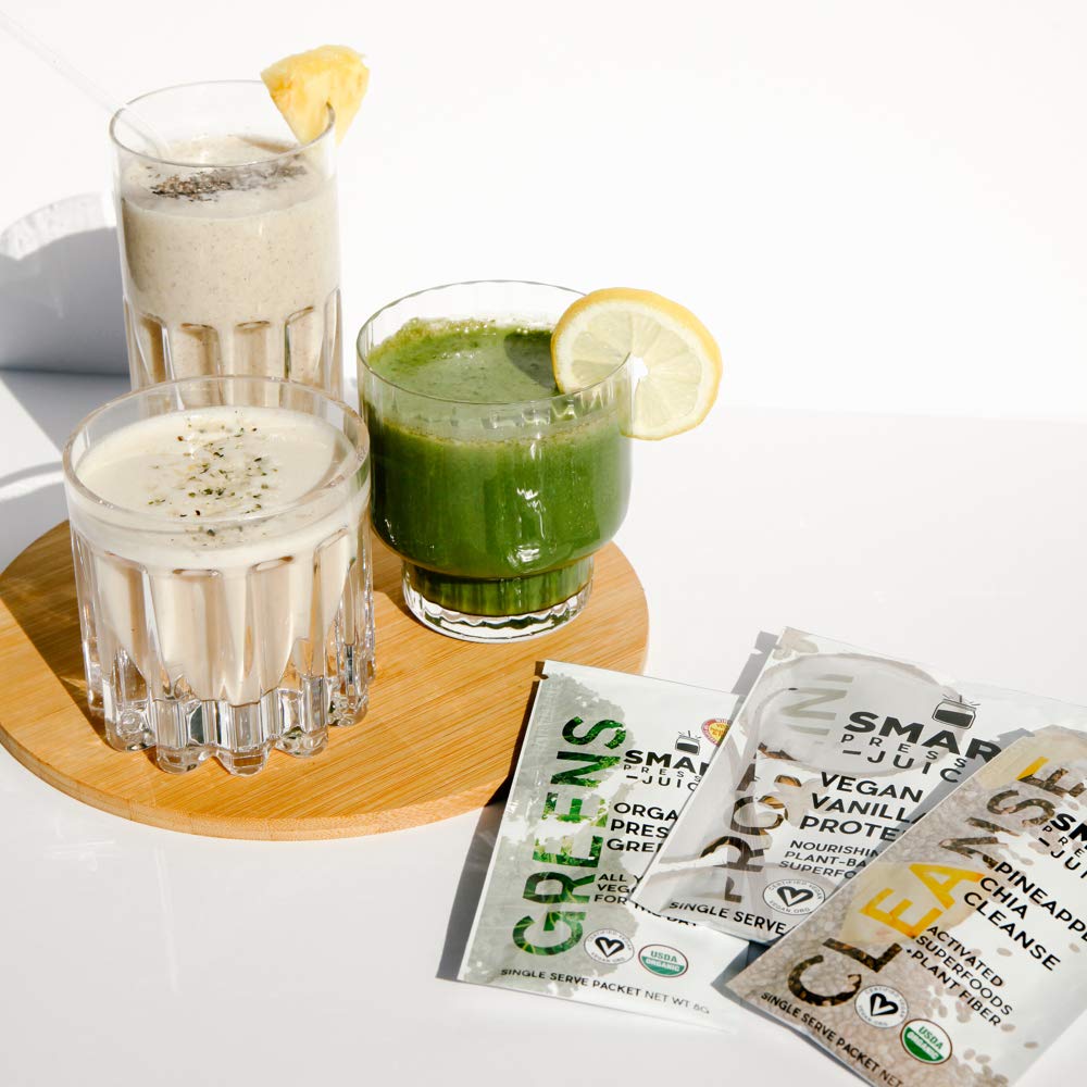 SMART Pressed Juice 7-Day Organic Juice Cleanse Powder 17.53 Ounces