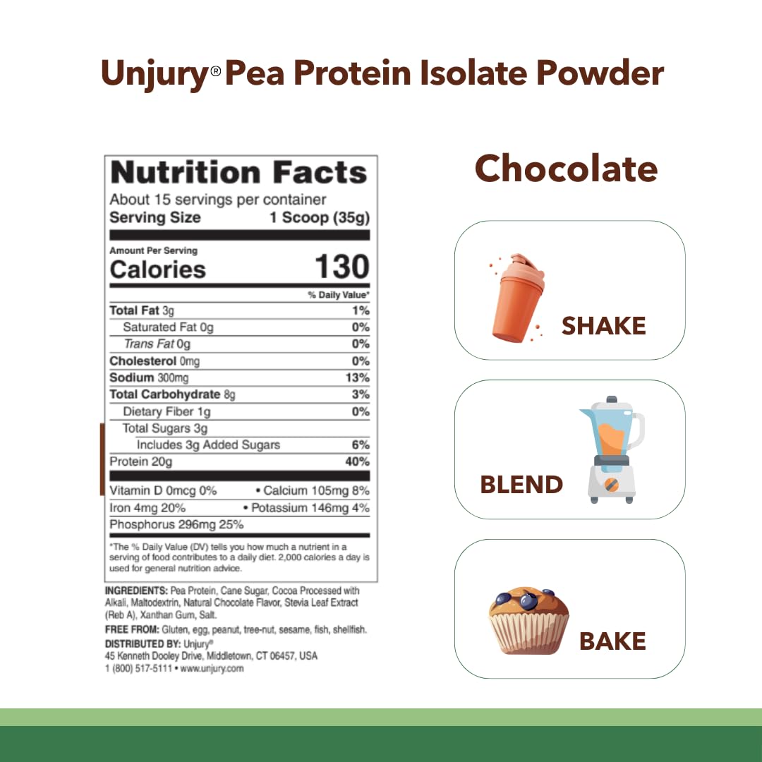 Unjury Planted Vegan Protein Powder, 20 Servings