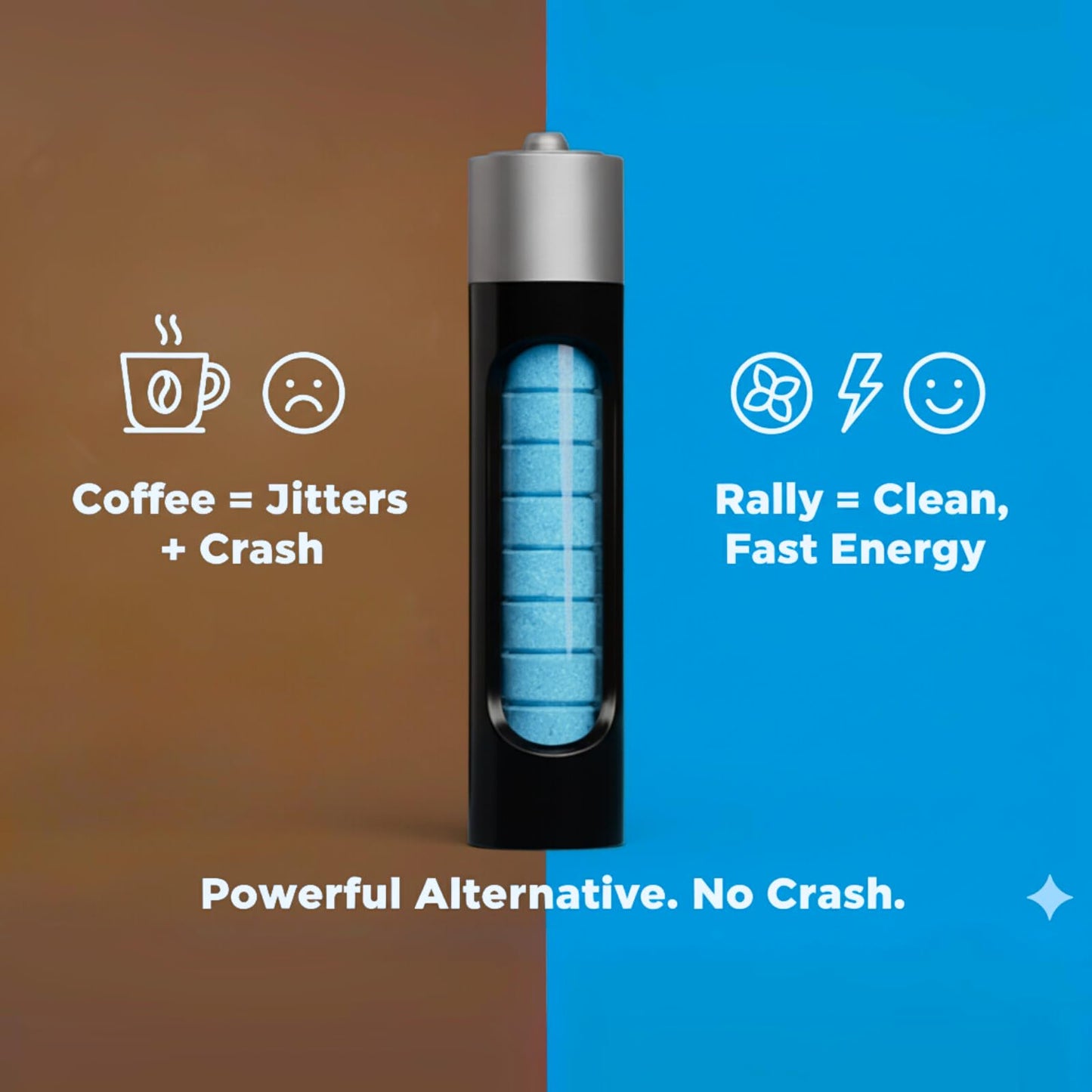 Rally Energy Caffeine Mints 30 Tablets