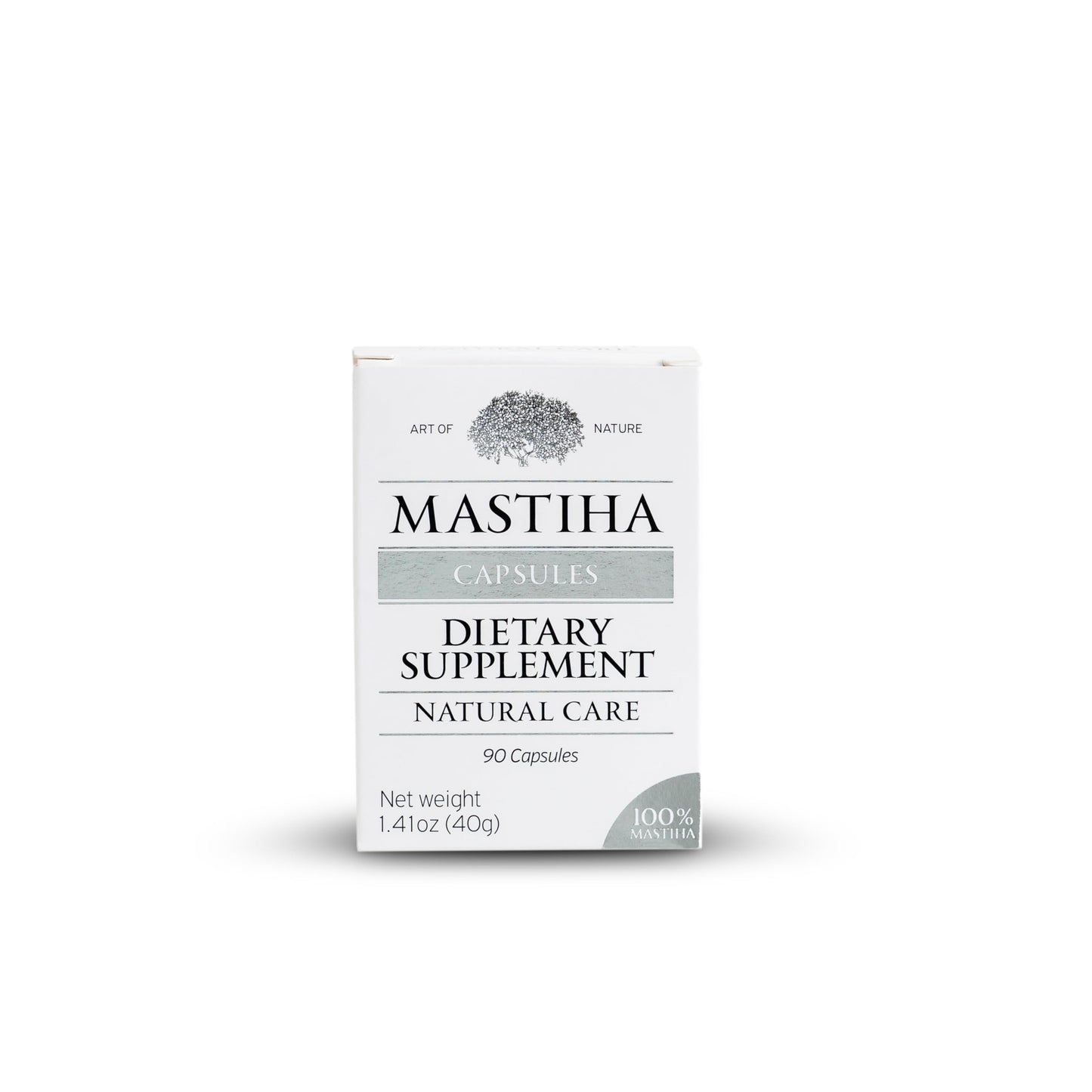 ART OF NATURE MASTIHA 100% Pure Chios Mastiha Mastic Gum Capsules 350mg – 90 Count