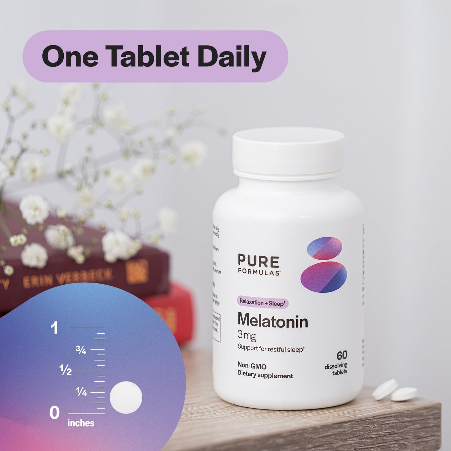 PureFormulas Melatonin 3 mg Tablet, 60 Tablets