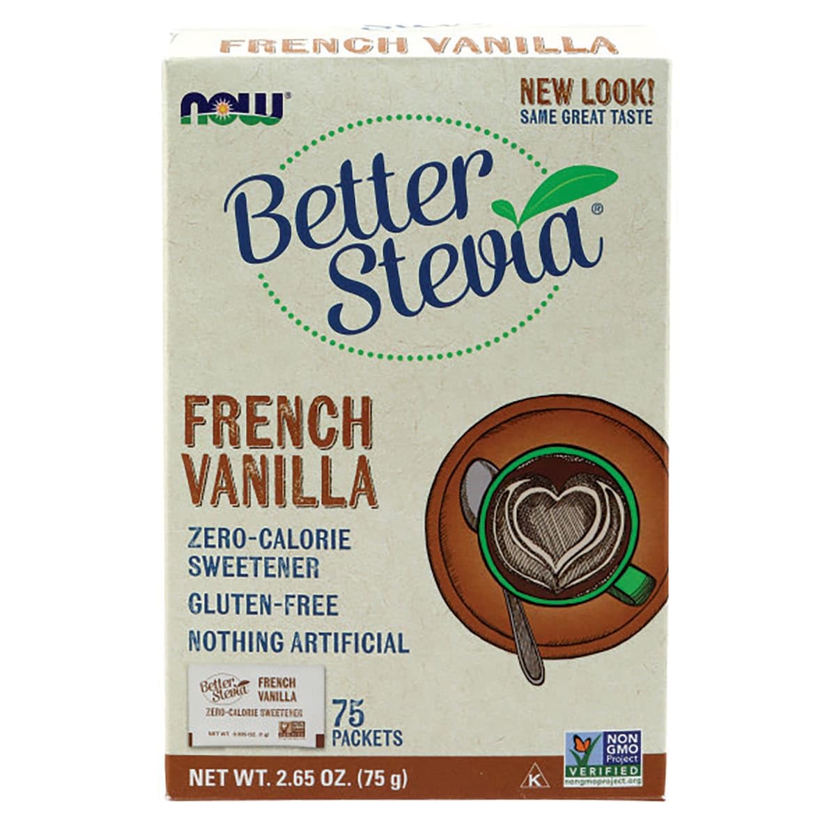 NOW Foods Better Stevia French Vanilla Powders 2.63 Ounce