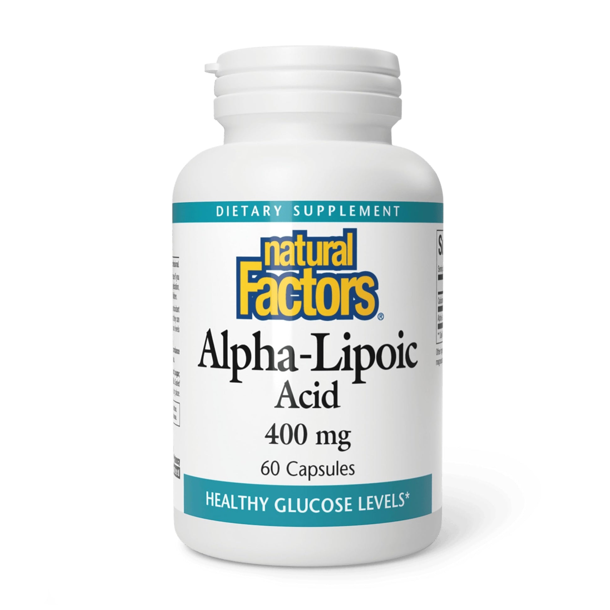 Natural Factors Alpha-Lipoic Acid 400 mg Capsule, 60 Capsules