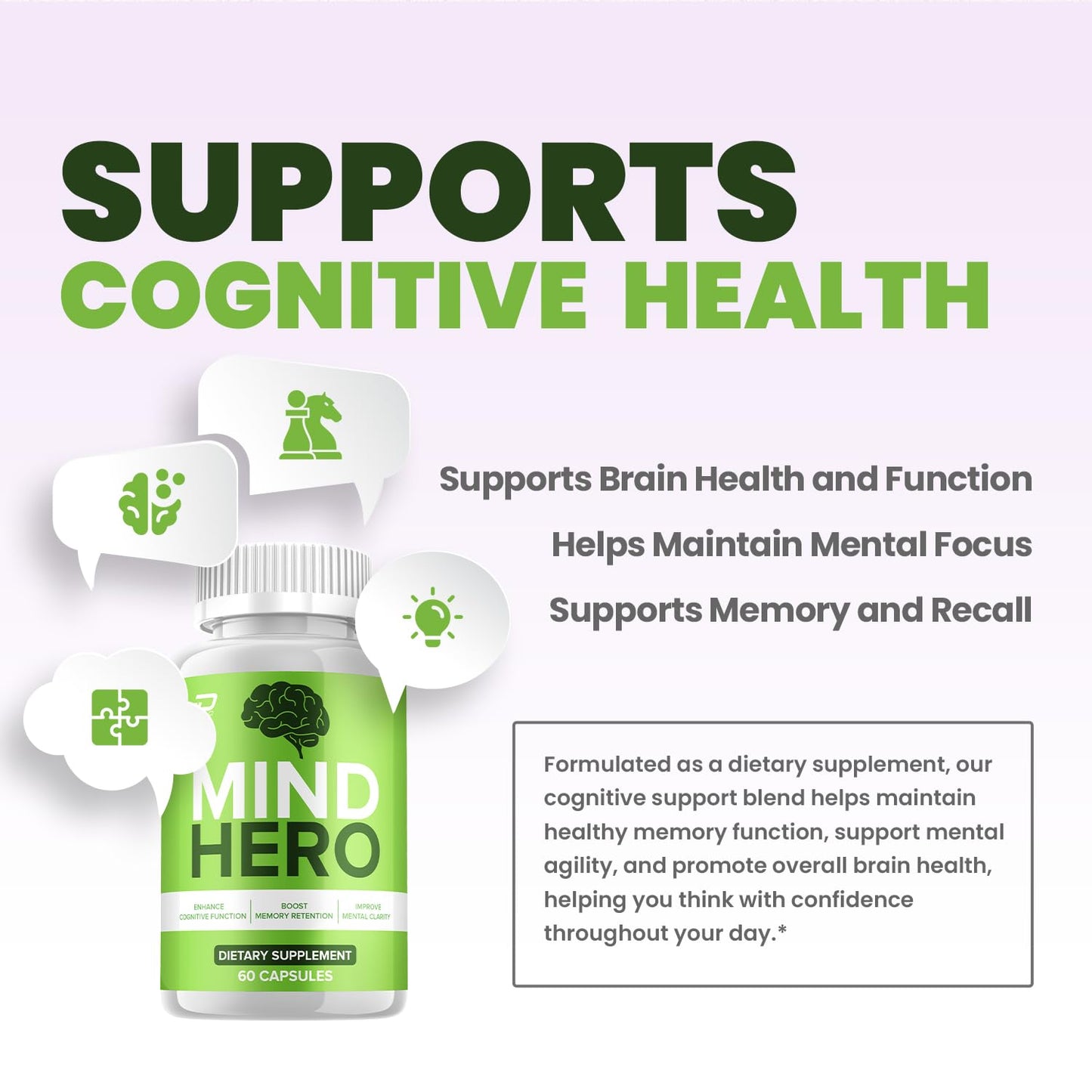 Indelo Mind Hero Supplement Capsules 180 Capsules
