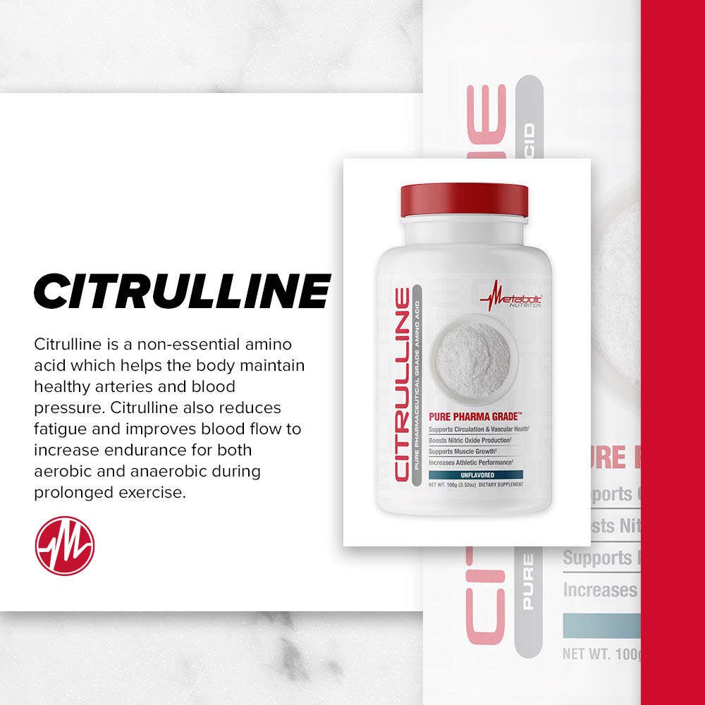 Metabolic Nutrition Citrulline Powder 3.5 Ounce