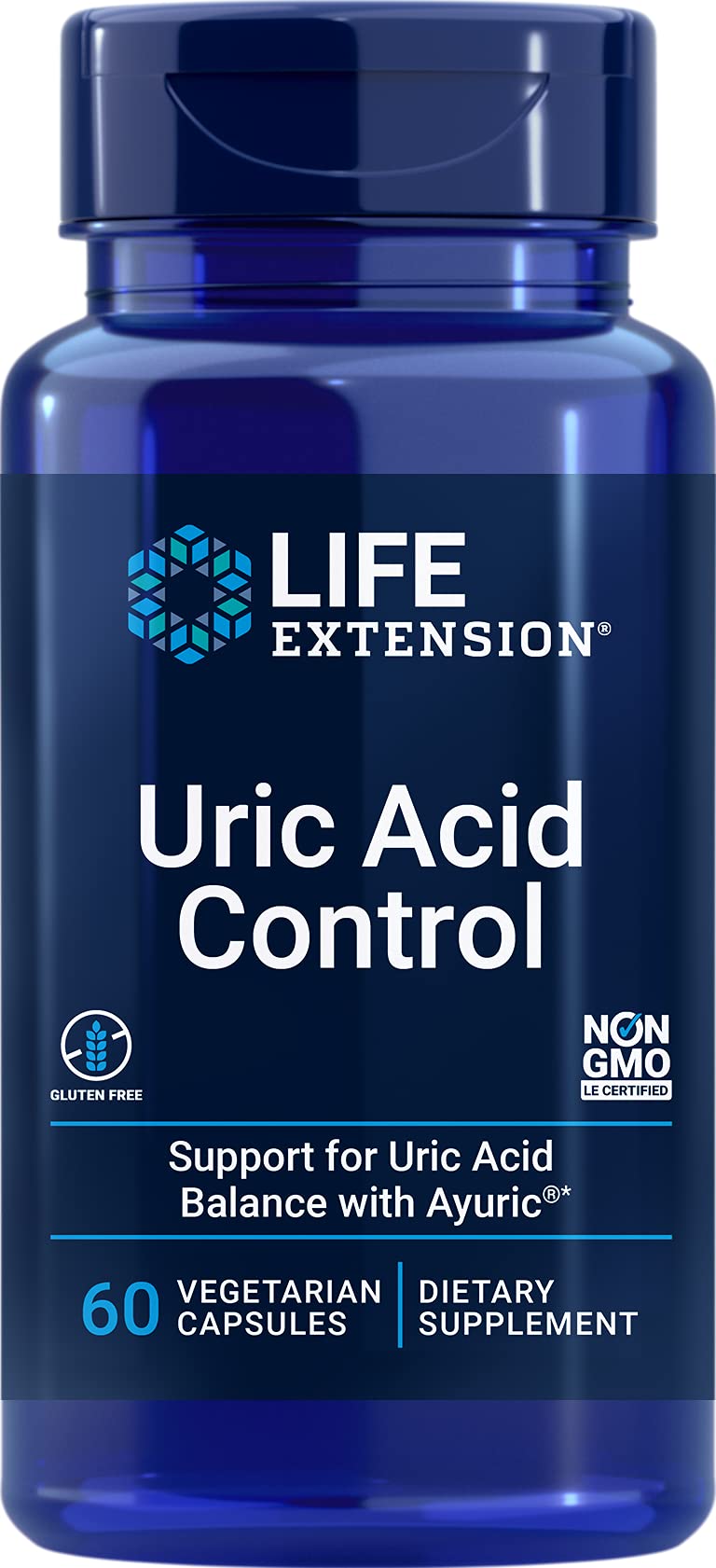 Life Extension Uric Acid Control Capsule, 60 Capsules