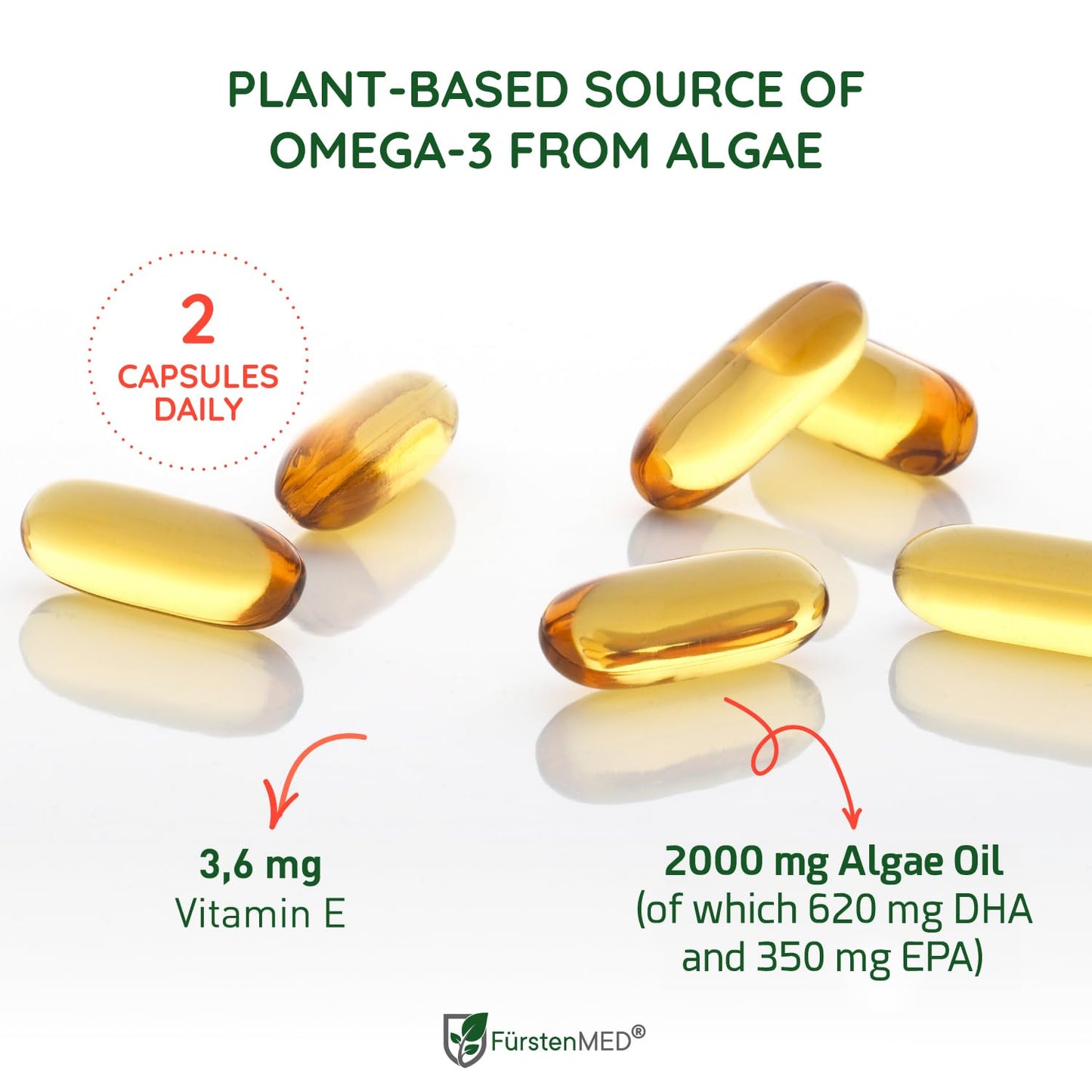 FürstenMED Algae Oil Vegan Omega-3 Softgels 60